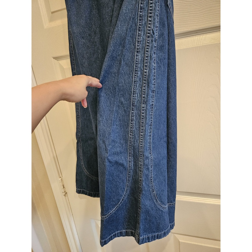 Vtg Junior's Kik Girl Skater Y2K Super Wide Leg Jeans Bonsai Mission (D3) - Picture 4 of 15